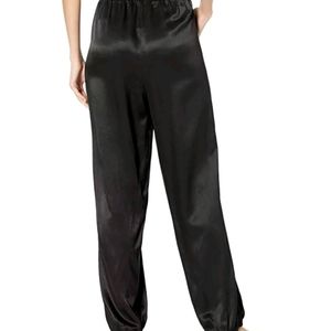 House of Harlow black satin jogger pants xl